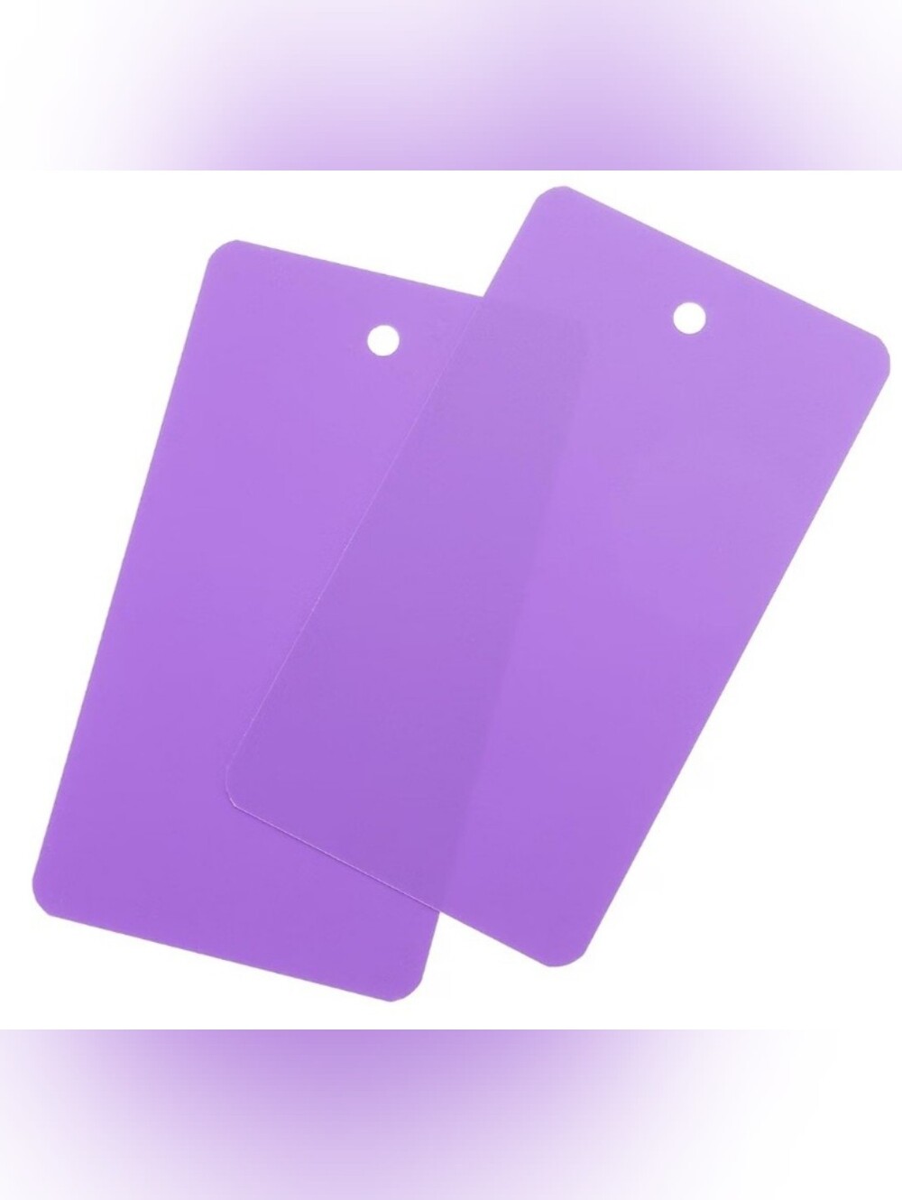 Purple Blank Craft Tags | Rounded Rectangle -50 Pieces